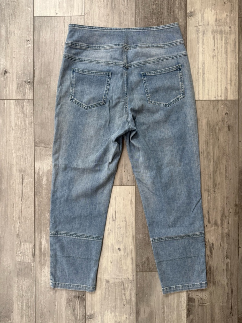 Pilcro & The Letterpress Anthropologie Jeans 29 High Rise Utility Crop Denim - Picture 2 of 15